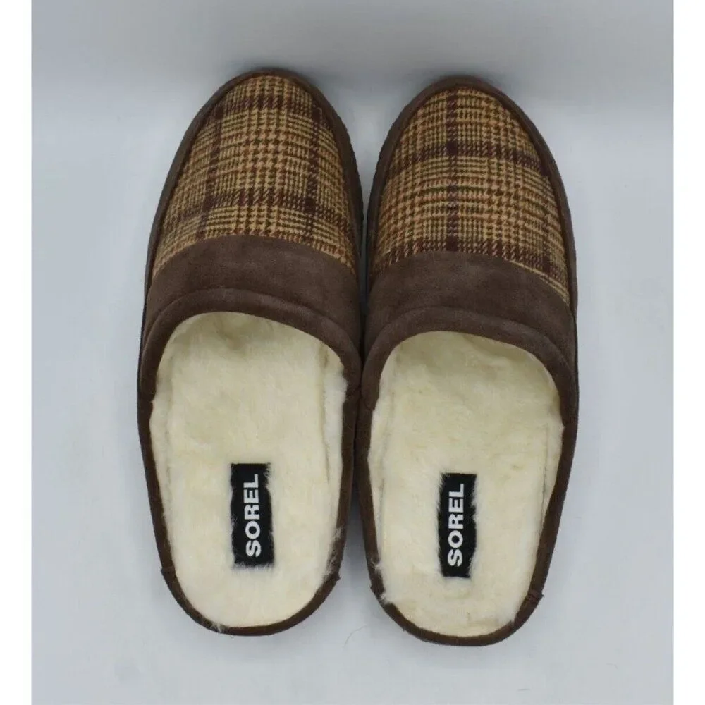 Sorel Mens Size 8‎ Falcon Ridge II Scuff Tobacco Gum Slip On Slippers Shoes